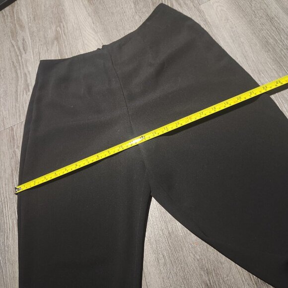 Vintage Y2K elegant black flared pants with side slits ✦ Size 30″ ✦ - Picture 8 of 11